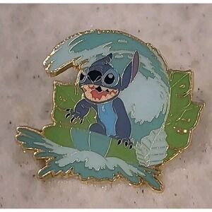 Loungefly Disney Stitch Tonal Scene Blind Box Pin Green Surfboard